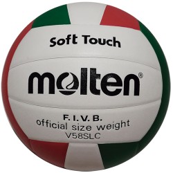 Balón voleibol Molten blanco-rojo-verde