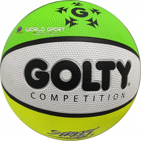 Balón de baloncesto golty competition street no 7 color verde.