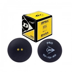 Bolas de squash doble punto amarillo Dunlop